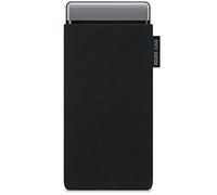 Adore June Classic Black Case Compatible with Pixel 6 Pro, Mobile Phone Case Made of Durable Cordura Fabric with Display Cleaning Effect, Made in Europe