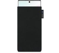 Adore June Classic Black Case Compatible with Samsung Galaxy Note 10 Plus/Pro Mobile Phone Case Made of Durable Cordura Fabric Robust Accessories with Display Cleaning Effect Made in Europe