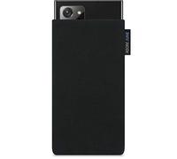 Adore June Classic Black Case Compatible with Samsung Galaxy Note 20 Ultra, Mobile Phone Case Made of Durable Cordura Fabric with Screen Cleaning Effect, Made in Europe