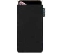 Adore June Classic Black Protection Sleeve compatible with Apple iPhone XR, Pouch Case Made of Durable Fabric with Display Cleaning Effect