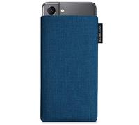 Adore June Classic Ocean-Blue Protection Sleeve compatible with Galaxy S21, Pouch Case Made of Durable Fabric with Display Cleaning Effect