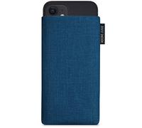 Adore June Classic Ocean Blue Case Compatible with iPhone 13 mini/iPhone 12 mini, Mobile Phone Case Made of Durable Cordura Fabric with Screen Cleaning Effect, Made in Europe