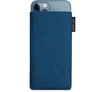 Adore June Classic Ocean-Blue Protection Sleeve compatible with iPhone 13 Pro Max/iPhone 12 Pro Max, Pouch Case Made of Durable Fabric with Display Cleaning Effect