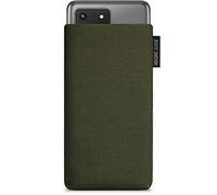 Adore June Classic Olive Green Case Compatible with Samsung Galaxy S20 Ultra Mobile Phone Case Made of Durable Cordura Fabric with Screen Cleaning Effect Made in Europe