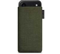 Adore June Classic Olive-Green Protection Sleeve compatible with iPhone Air, Pouch Case Made of Durable Fabric with Display Cleaning Effect