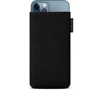 Adore June Mobile Phone Case Classic Recycled Black Compatible with iPhone 13 / iPhone 13 Pro/iPhone 12 / iPhone 12 Pro, Modern Sustainable R-PES Fabrics, Made in Europe