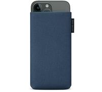 Adore June Protection Sleeve Classic Recycled Blue compatible with iPhone 14-15 Plus/iPhone 14-15 Pro Max, Modern Sustainable R-PES Fabric. Manufactured in Europe