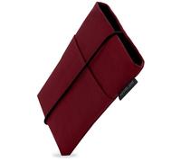 Adore June Phone Case Bene compatible with 6.7-7.0" Smartphones (like iPhone 17 Pro Max, iPhone 16 Pro Max, 16 Plus, Galaxy S25 Ultra, Pixel 10 Pro XL), Rubber Closure, Color Bordeaux-Red