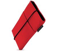 Adore June Phone Case Bene compatible with 6.7-7.0" Smartphones (like iPhone 17 Pro Max, iPhone 16 Pro Max, 16 Plus, Galaxy S25 Ultra, Pixel 10 Pro XL), Rubber Closure, Color Red