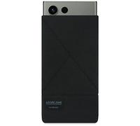 Adore June Triangle Case Compatible with Galaxy S24 Ultra/Galaxy S23 Ultra/Galaxy S22 Ultra, Elegant Mobile Phone Case Made of Durable Textile Fabric with Screen Cleaning Effect, Black