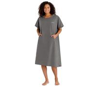 Adore Ladies Microfibre Changing Robe Poncho Towel with Hood - Quick Dry Beach & Surf Robe for Swimming, Paddleboard & Watersports, Slate, S/M