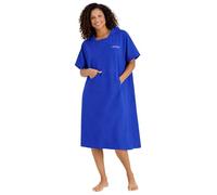 Adore Ladies Microfibre Changing Robe Poncho Towel with Hood - Quick Dry Beach & Surf Robe for Swimming, Paddleboard & Watersports, Royal Blue, S/M