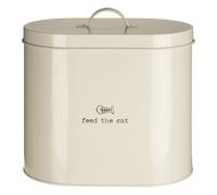 Adore Pets 6.5Ltr Feed The Cat Food Cream Storage Bin With Spoon Interiors by Premier Cream One Size