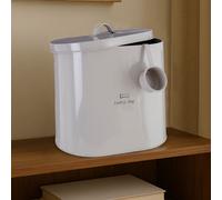 Adore Pets Grey Metal Dog Food Storage Bin with Scoop 12 Litre