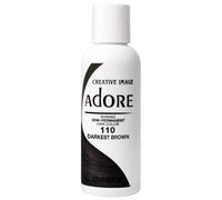 Adore Shining Semi Permanent Hair Colour, 110 Darkest Brown