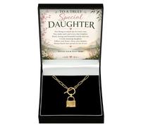 Adored Gifts Necklace for Daughter Love Lock - To A Truly Special Daughter