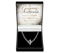 Adored Gifts Necklace for Girlfriend Unity Chain - My Gorgeous Girlfriend