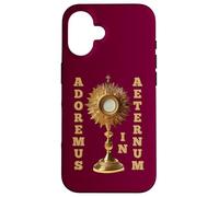 Adoremus in Aeternum Jesus Christ Eucharist Case for iPhone 16