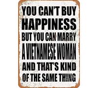 Adorepug Can Marry A Vietnamese Woman Tin Wall Sign The Art Iron Painting Plaque Metal Wall Decoration Poster Decor Gifts for Office Home Man Cave Cafe Shop bar