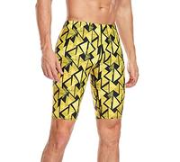 Adoretex Boy's/Men's Printed Pro Athletic Jammer Swimsuit Swim Shorts, Gold Combo, 34