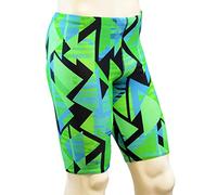 Adoretex Boy's/Men's Printed Pro Athletic Jammer Swimsuit Swim Shorts, Green Combo, 34