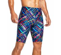 Adoretex Boy's/Men's Printed Pro Athletic Jammer Swimsuit Swim Shorts, Navy Combo2, 32