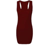 ADOREZ STYLE Ladies Plain Long Bodycon Racer Back Muscle Vest Womens Sleeveless Maxi Gym Top
