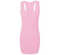 ADOREZ STYLE New Ladies Long Racer Back Bodycon Muscle Vest Top Womens Top Size 8-46