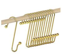 Adorfine 120pcs Gold Christmas Bauble Hooks 4cm Christmas Tree Ornament Hooks Metal S-shaped Ball Light Hangers Hooks
