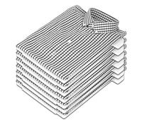 Adorila 10 Pack T Shirt Organizer Closet Organizer Clothing Trays, Detachable Stackable Clothes Receipt Board, Shirt Dividers File Organizer (White)
