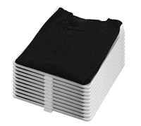 Adorila 10 Pack T Shirt Organizer Closet Organizer Clothing Trays, Folding Clothes Board Stackable, Shirt Receipt Board Organizer