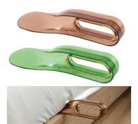 Adorila 2 Pack Mattress Lifter Tool for Changing Sheets, Bed Sheet Tucker Tool for Making Bed, Mattress Tucker Tool Paddle (Orange & Green)