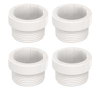 Adorila 4 Pack Pool Umbrella Stabilizer Adapter, Threaded Adapter Sleeves for Outdoor Patio Deck, Umbrella Pole Stabilizer for 1.7" Umbrellas Insert (White)