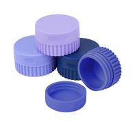 Adorila 4 Pack Silicone Cream Jar with Lids, Leakproof Travel Containers for Toiletries, Small Refillable Bottles for Body Hand Cream, Lotion