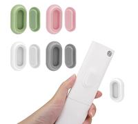 Adorila 4 Pack Silicone Magnetic Remote Control Holder, Wall Mount Remote Control Organizer, Self Adhesive Air Conditione and TV Remote Organizer (Multicolor)