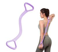 Adorila Figure 8 Resistance Band, for Men's and Women's Fitness, Portable Elastic Ropes for Yoga, Pilates(15LB Purple)