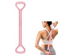 Adorila Figure 8 Resistance Band, for Men's and Women's Fitness, Portable Elastic Ropes for Yoga, Pilates(10LB Pink)