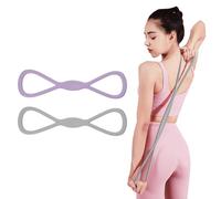 Adorila Figure 8 Resistance Bands with Handles, 2 Pack, Silicone