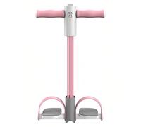 Adorila Multifunction Tension Rope Fitness, 4-Tube Elastic Pedal Puller Resistance Rope, Pedal Resistance Band for Abdomen, Waist, Arm, Leg Stretching (Pink)