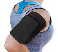 Adorila Running Phone Holder Armband, Lightweight Cell Phone Armband Holder Compatible with iPhone 15/15 Pro/14/14 Pro/13/13 Pro/13 Mini/12/12 Pro/12 Mini (M, Black)