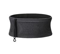 Adorila Slim Running Belt, Running Belt Fanny Pack for Men Women, Travel Running Waist Belt for Money and Passport (Black, Medium)