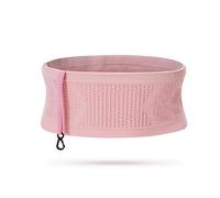 Adorila Slim Running Belt, Running Belt Fanny Pack for Men Women, Travel Running Waist Belt for Money and Passport (Pink, Medium)