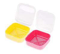 Adorila Small Travel Soap Case with Removable Drainage Tray, Pack of 2
