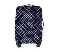 Adorila Travel Luggage Protector, Washable Suitcase Cover Fits 26-28 Inch Luggage, Elastic Protective Cover (XL, Diagonal Lattice)