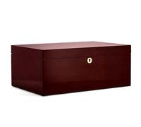 adorini Humidor Santiago Deluxe | Storing Cigars with humidifier and Hygrometer - up to 150 Cigars - Brown - Lifelong Warranty