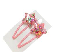 Adorkable Star Glittering Hair Clip For Girls Kid Star Barrettes Glittering Handmade Hairpins Lovely Hairpins