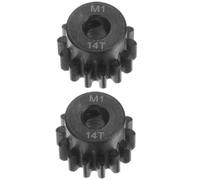 ADORLY 2Pcs Hard Steel Pinion Gear 14T Mod1 5mm, ARAC7602 for Arrma 6s Blx Upgrade Parts Arrma Kraton Mojave Notorious Outcast Talion Typhon Pinion Gear Parts