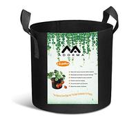 Adorma 10 Packs 15 Gallon Grow Bags, Heavy Duty 300G Thickened Nonwoven Fabric Plant Pots with Handle