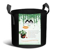 Adorma 10 Packs 3 Gallon Grow Bags, Heavy Duty 300G Thickened Nonwoven Fabric Plant Pots with Handle