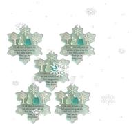 Adorn your tree with this exquisite sea glass snowflake, a beautifully crafted keepsake that celebrates the special bond of friendship.